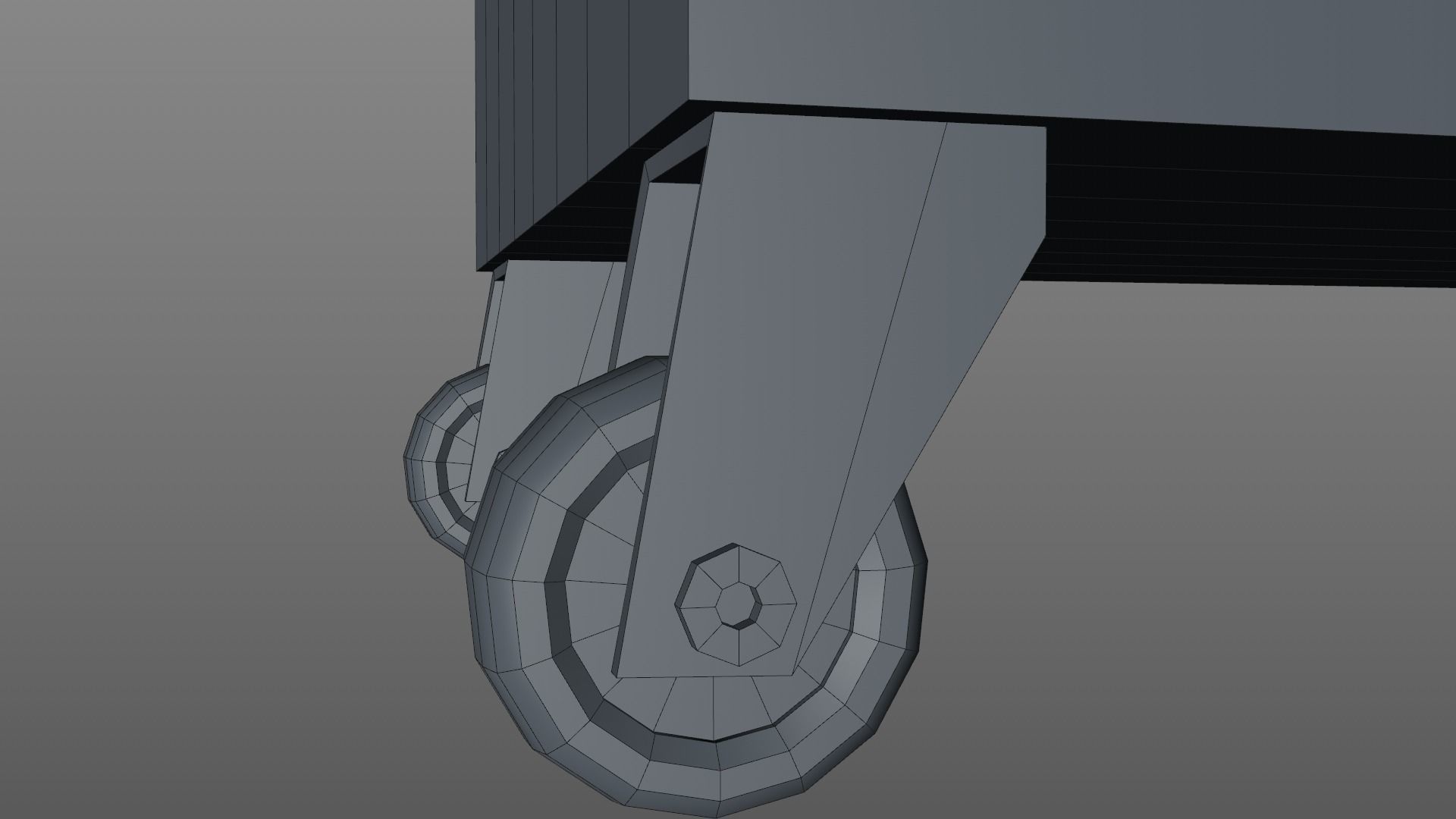 trash can Low-poly 3D model_8