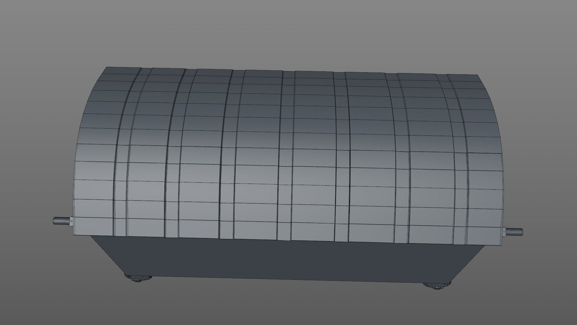 trash can Low-poly 3D model_7