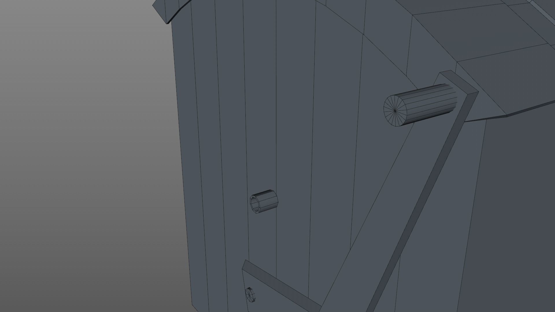 trash can Low-poly 3D model_9