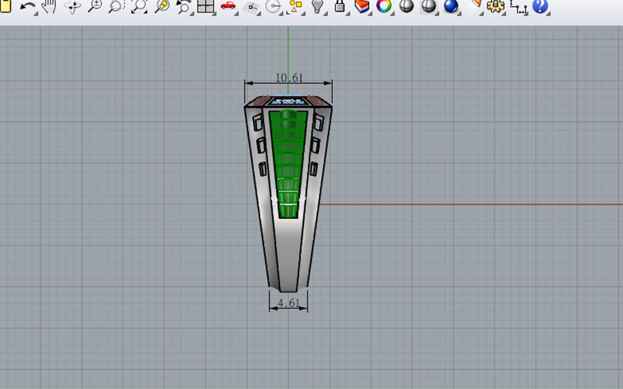 man ring cross black 3D print model_7