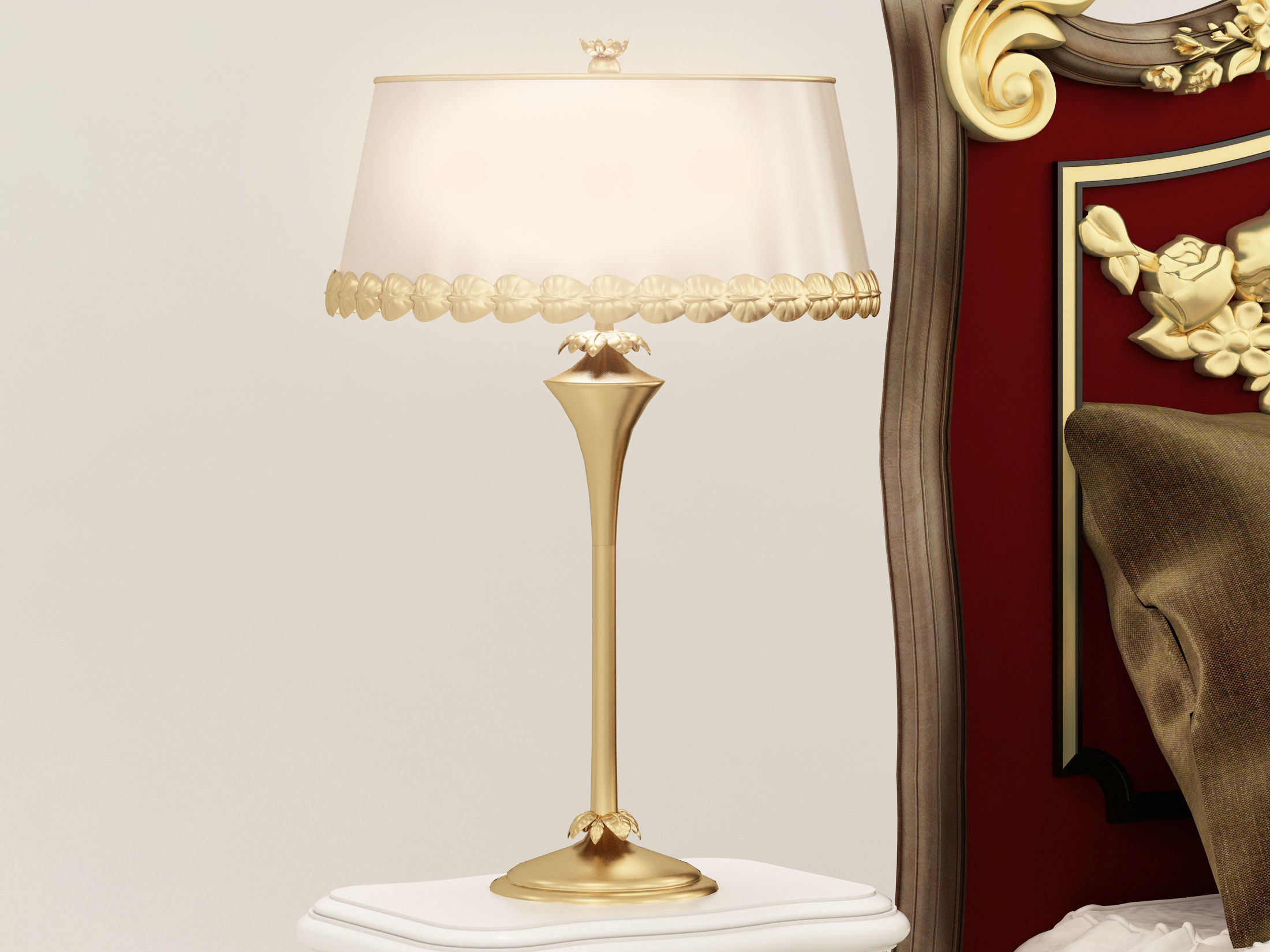 Chandelier Floor Lamp desk lamp 3D model_1