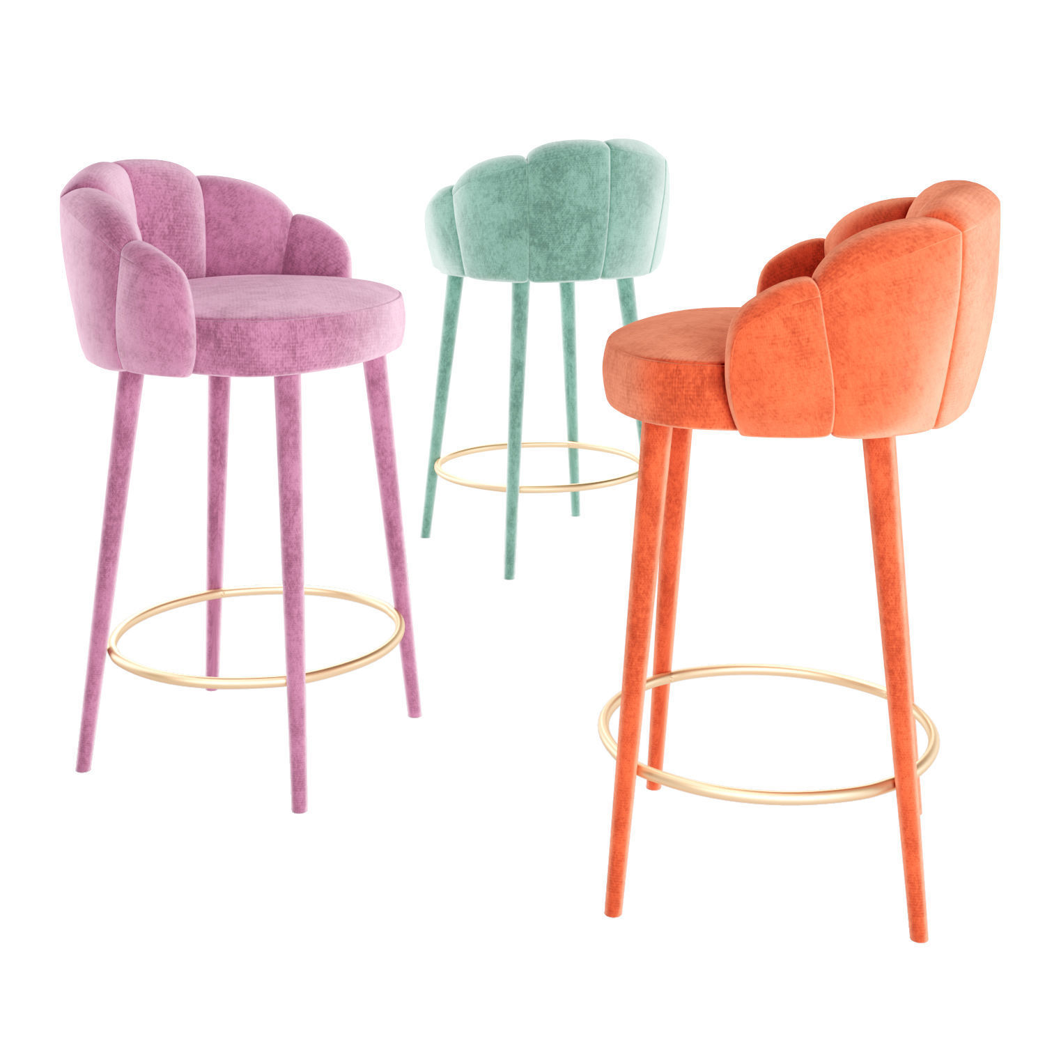 Olympia Bar and Counter Stool 3D model_4