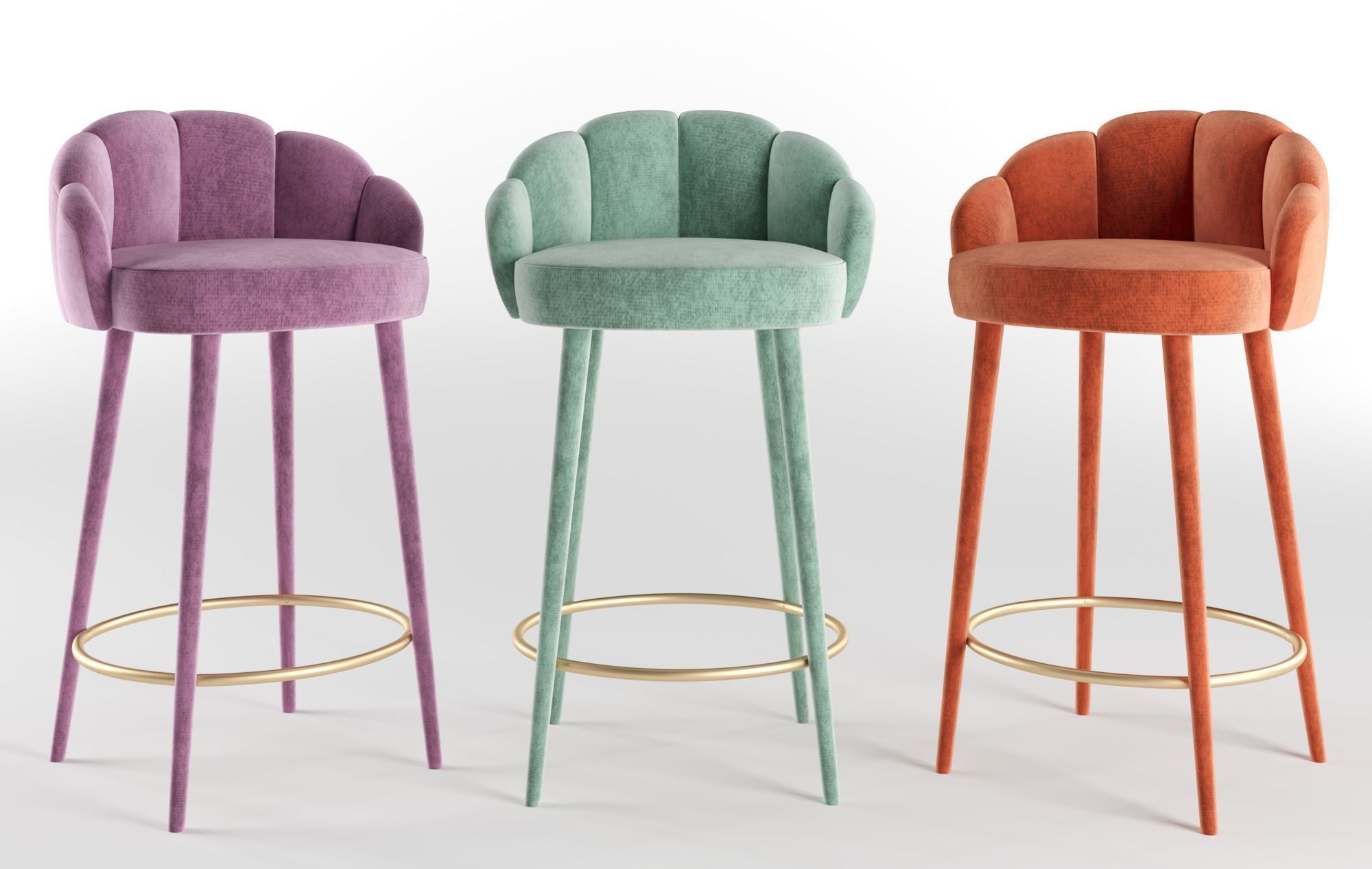 Olympia Bar and Counter Stool 3D model_1