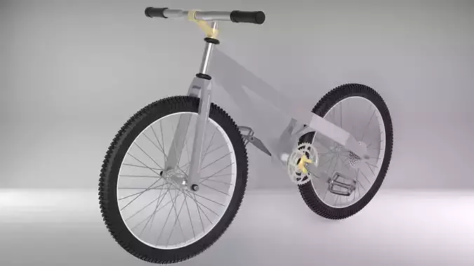 bike with manufactured frame  3D model
