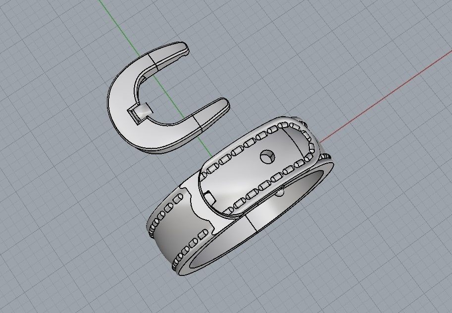 ring belt 3D print model_7