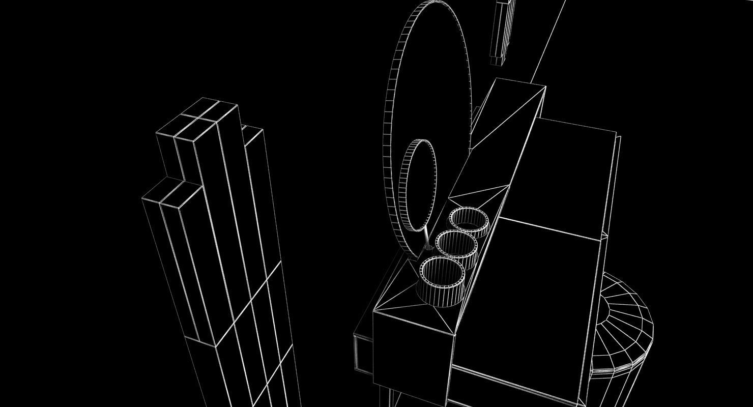 VIRTU ORNATU dressing table and azucena stool 3D model_9