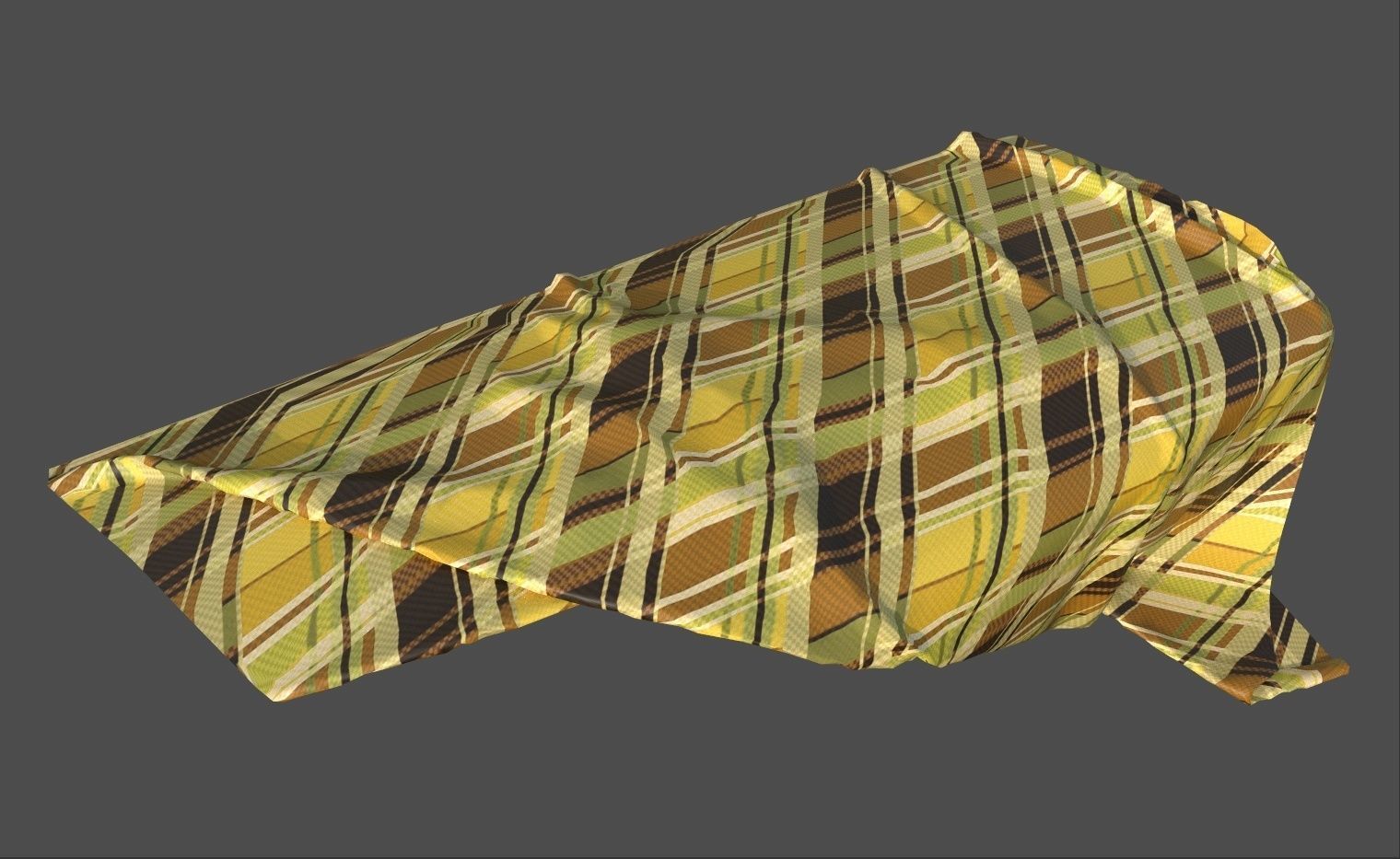 Old furniture set Low-poly 3D model_17