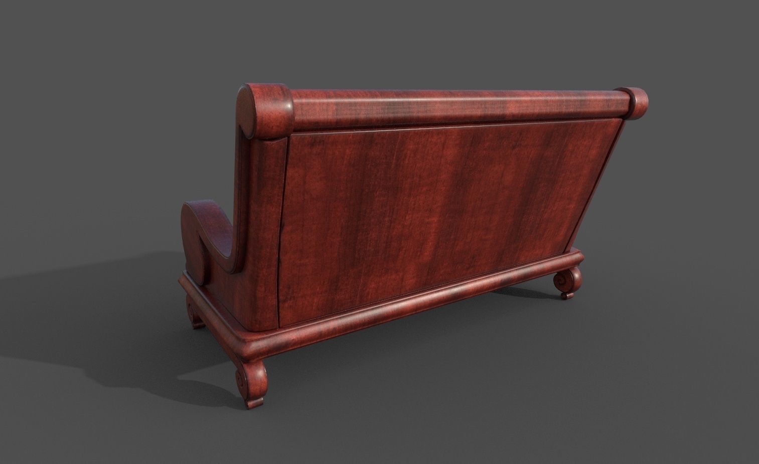 Old furniture set Low-poly 3D model_12
