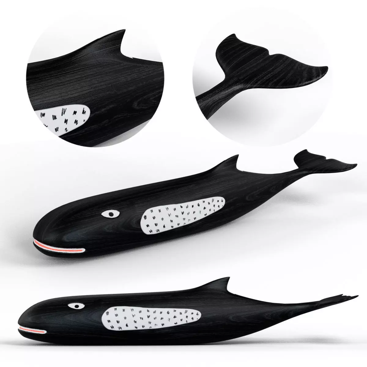 Eames House Whale Low-poly 3D model