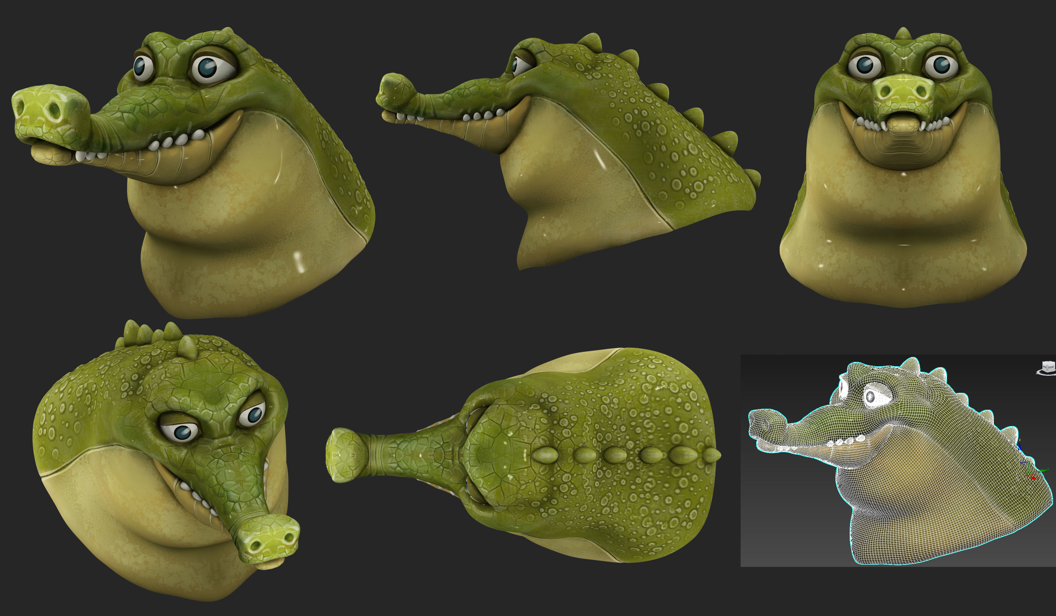 crocodile 3D model