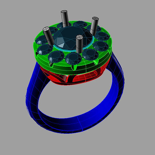 Jewelry Ring Women 3D print model an 165 anello rotondo 3D print model