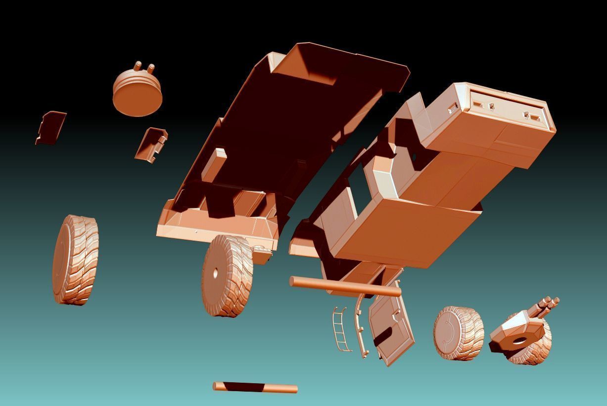 APC - M577 Armored Personnel Carrier - 3D Print 3D print model_16