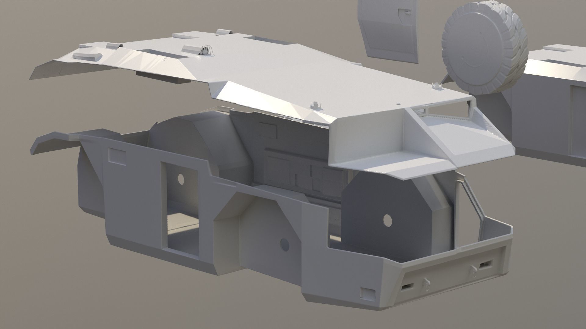 APC - M577 Armored Personnel Carrier - 3D Print 3D print model_12