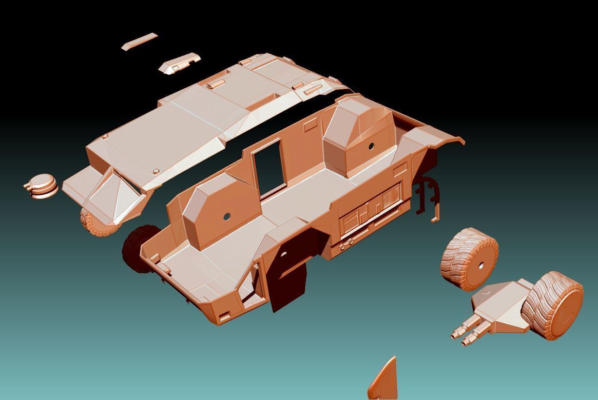 APC - M577 Armored Personnel Carrier - 3D Print 3D print model_17