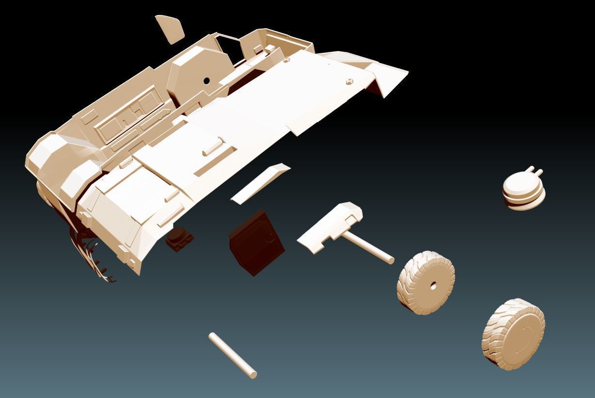 APC - M577 Armored Personnel Carrier - 3D Print 3D print model_15