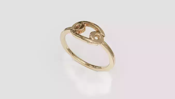 Zodiac ring Cancer