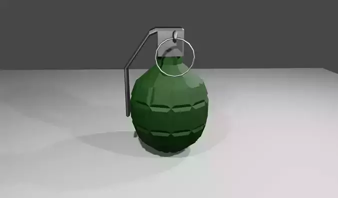 Grenade  -  Hand - Bomb - Granada - Explosive Low-poly 3D model