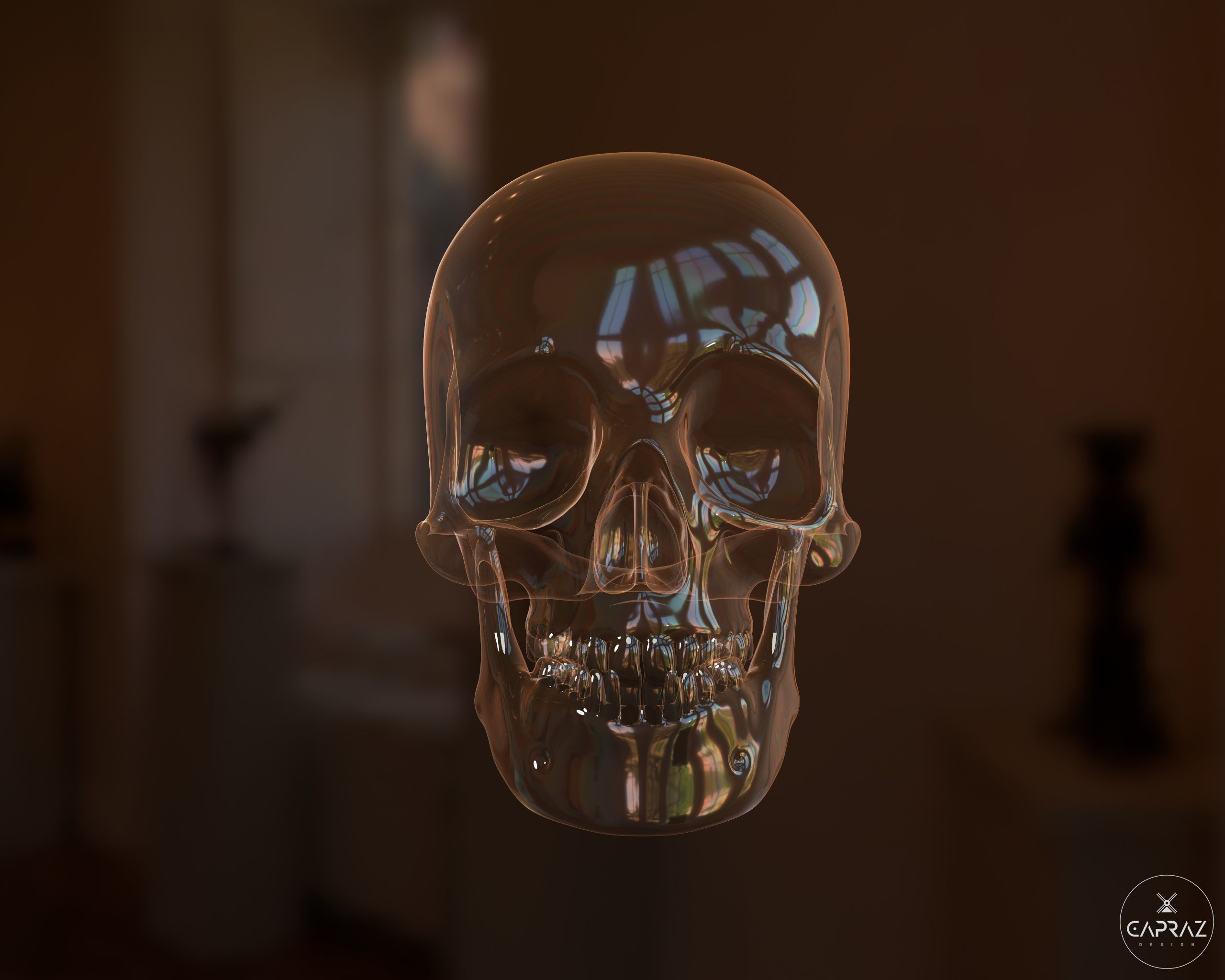 3D Printable Skull - rc 3D print model_2