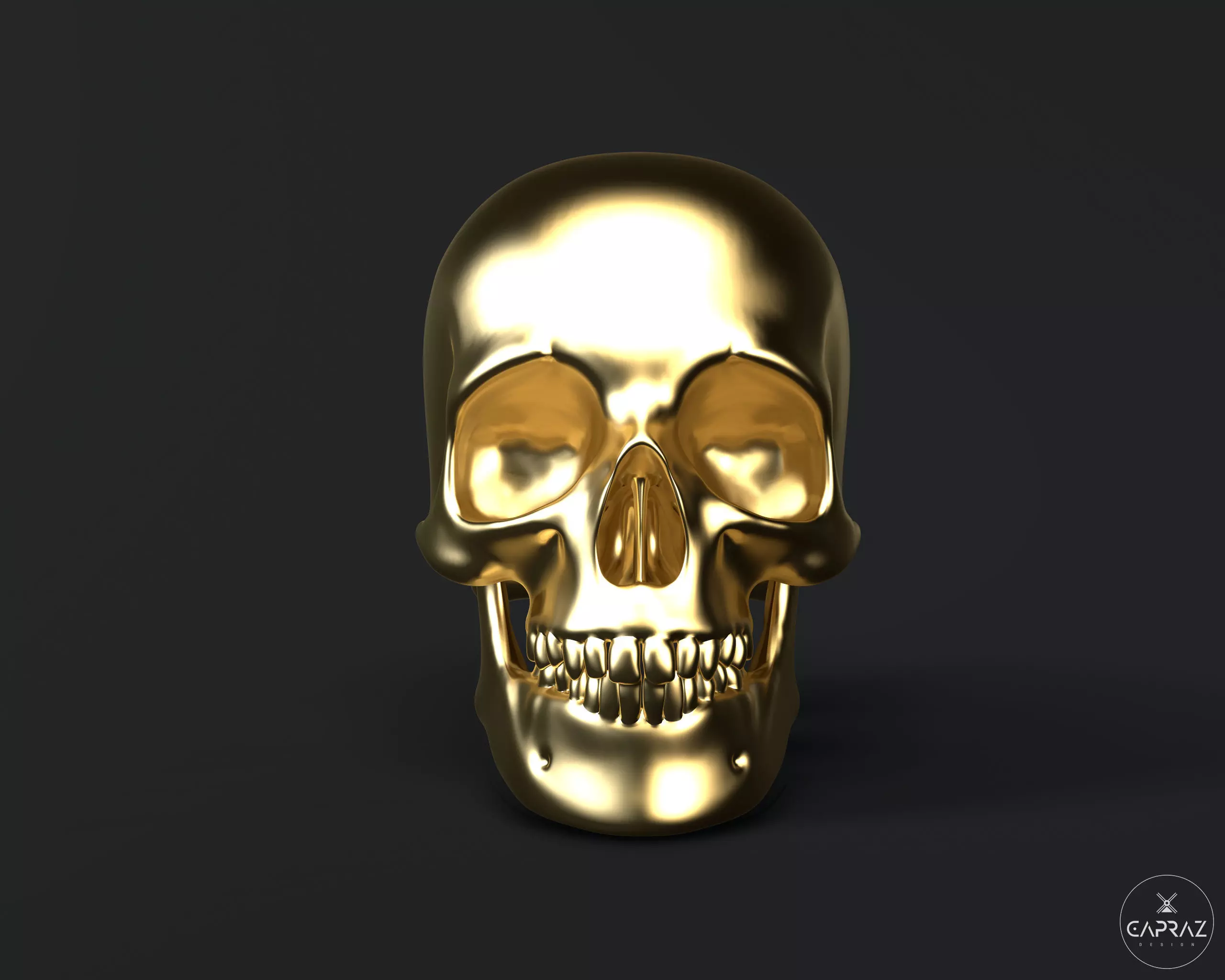 3D Printable Skull - rc 3D print model_0