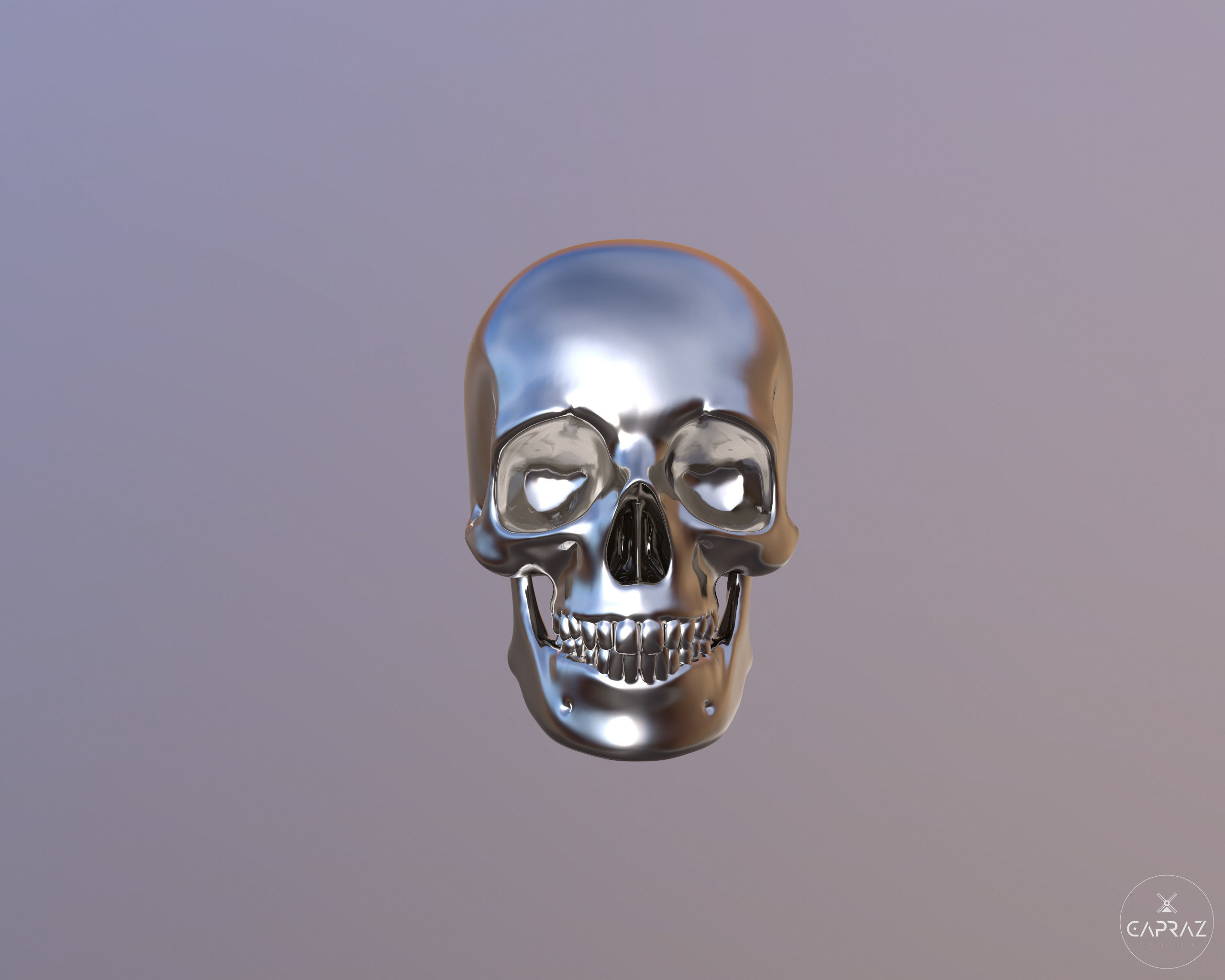 3D Printable Skull - rc 3D print model_8