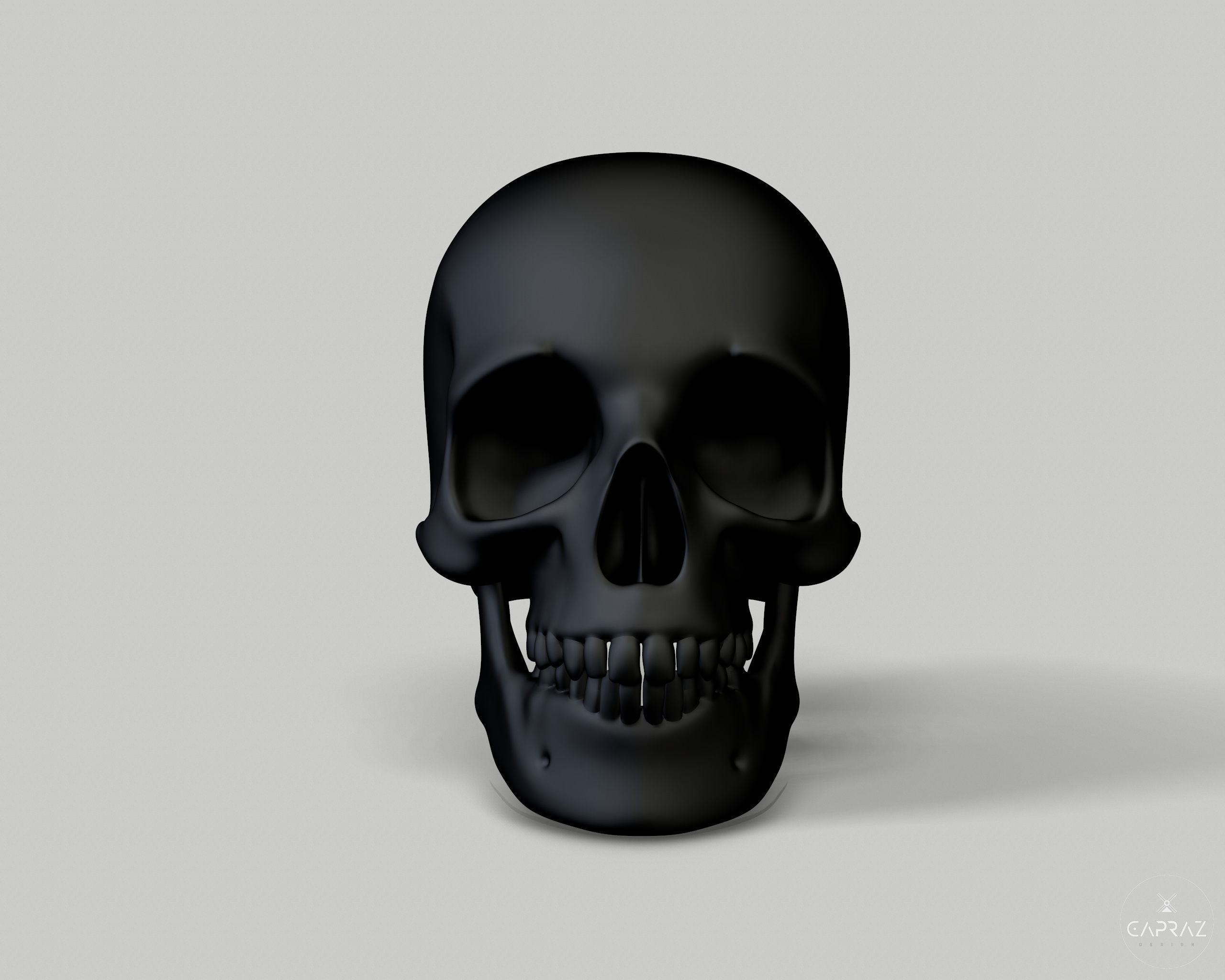 3D Printable Skull - rc 3D print model_1