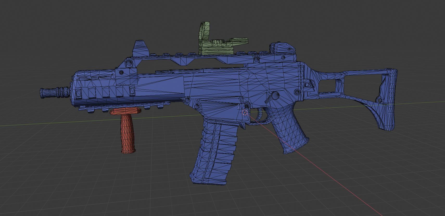 G36C AR with skins Low-poly 3D model_10