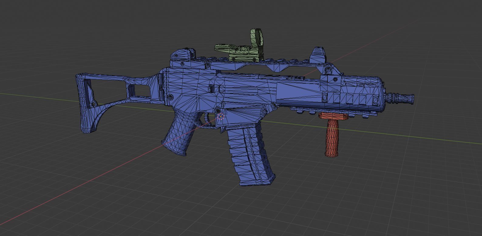 G36C AR with skins Low-poly 3D model_9