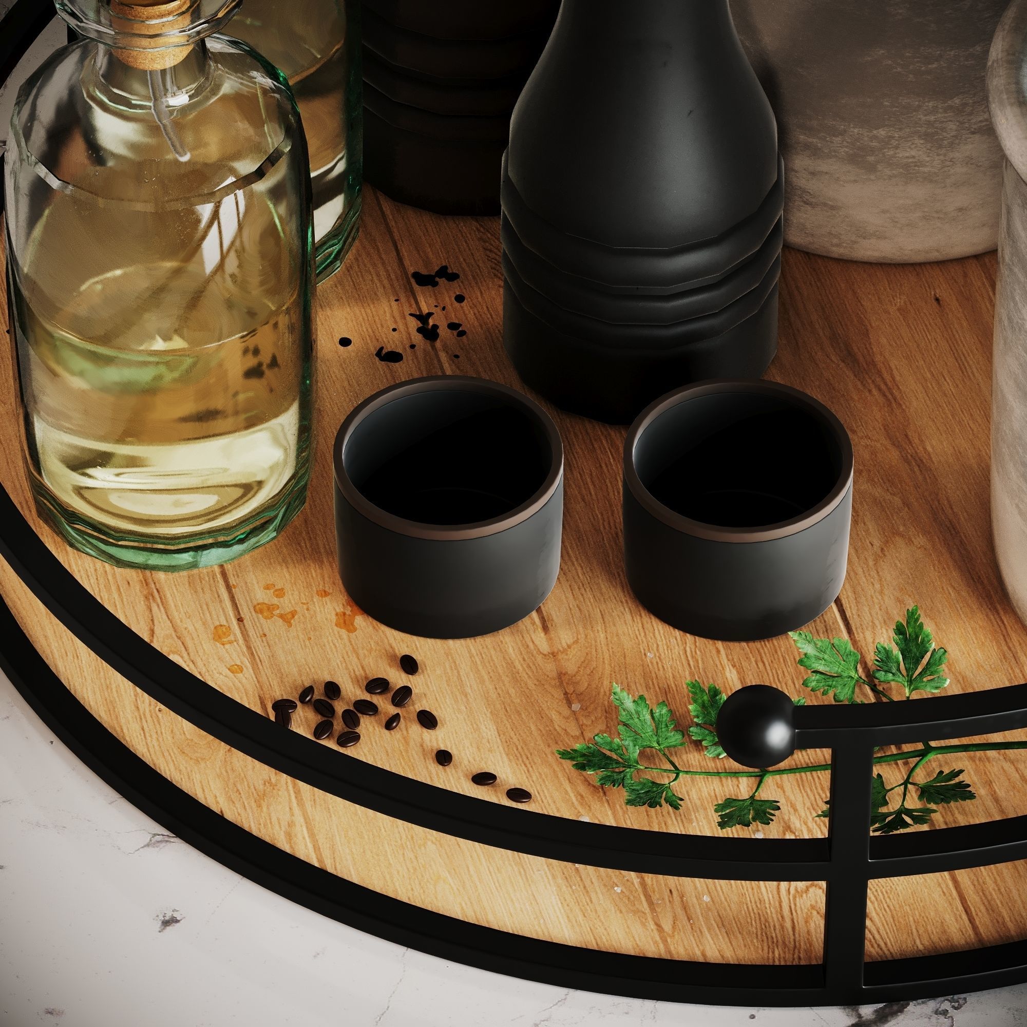 Kitchen Accessories SCENE Corona 3D model_3
