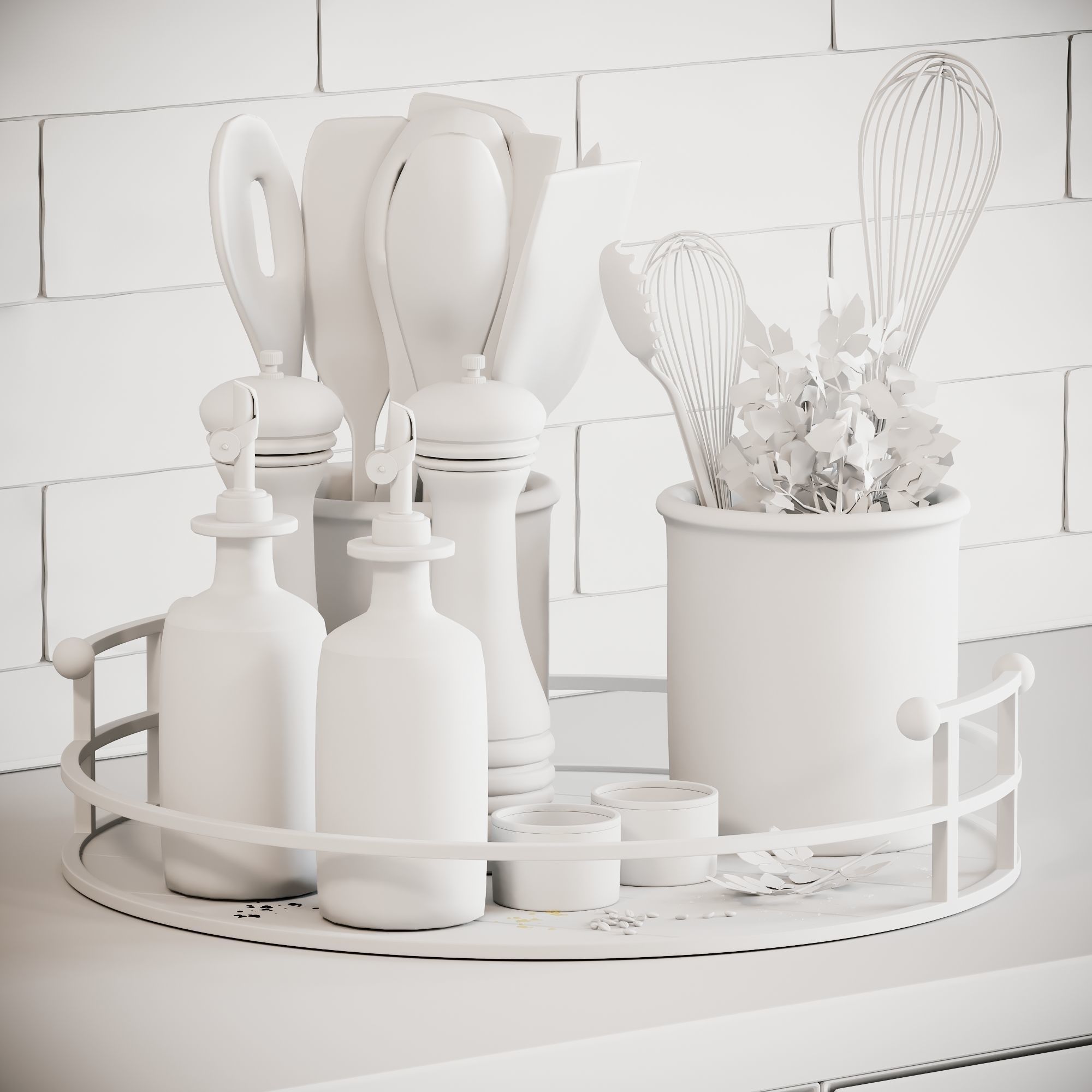 Kitchen Accessories SCENE Corona 3D model_12