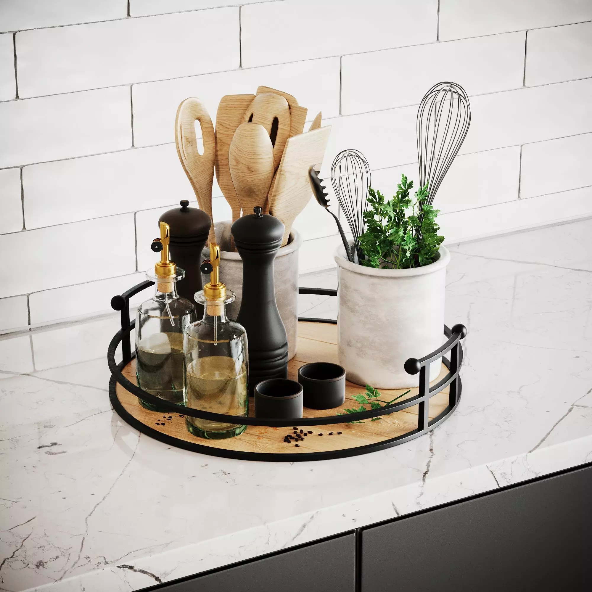Kitchen Accessories SCENE Corona 3D model_0