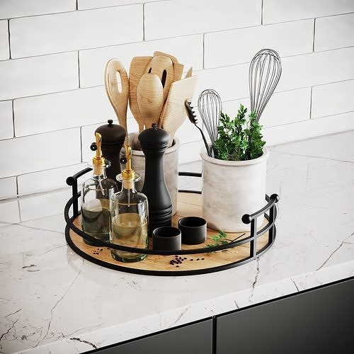 Kitchen Accessories SCENE Corona 3D model