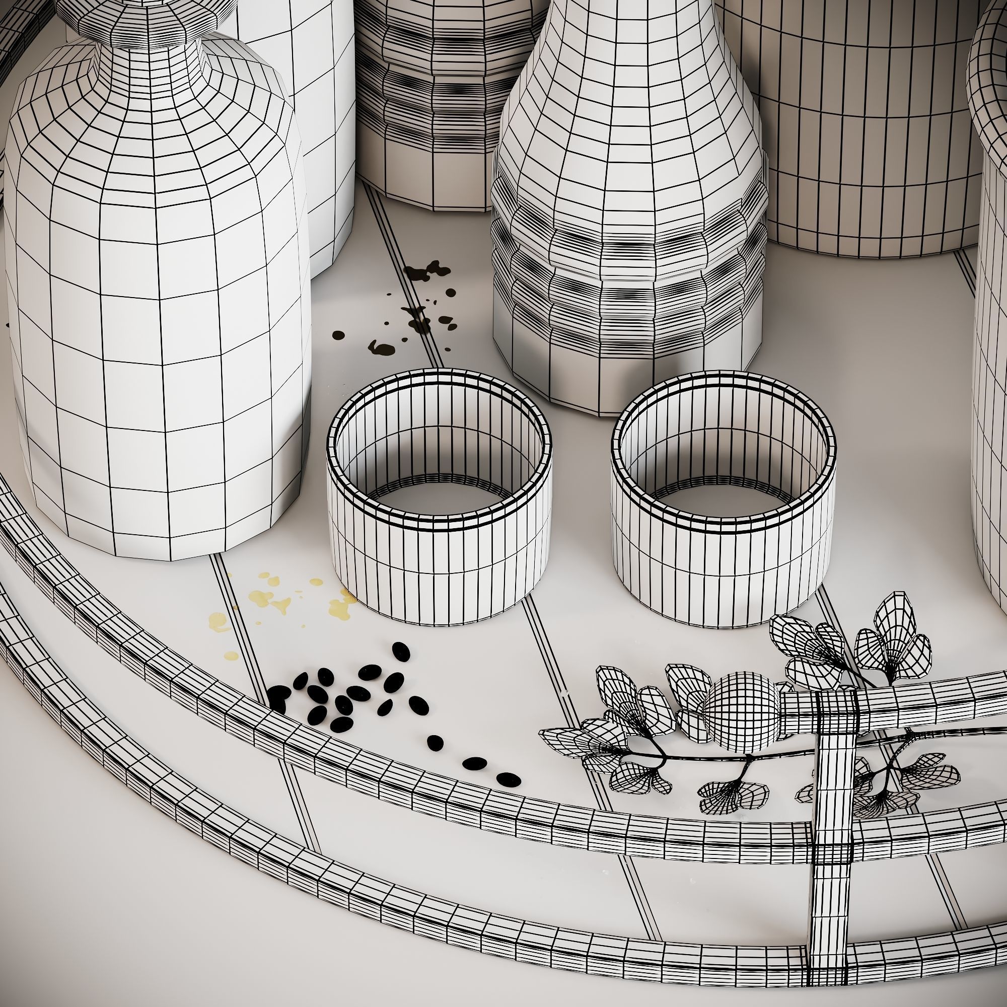 Kitchen Accessories SCENE Corona 3D model_4