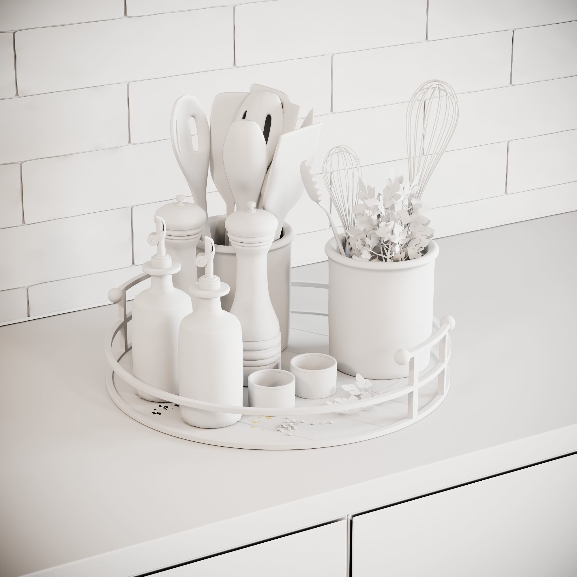 Kitchen Accessories SCENE Corona 3D model_10