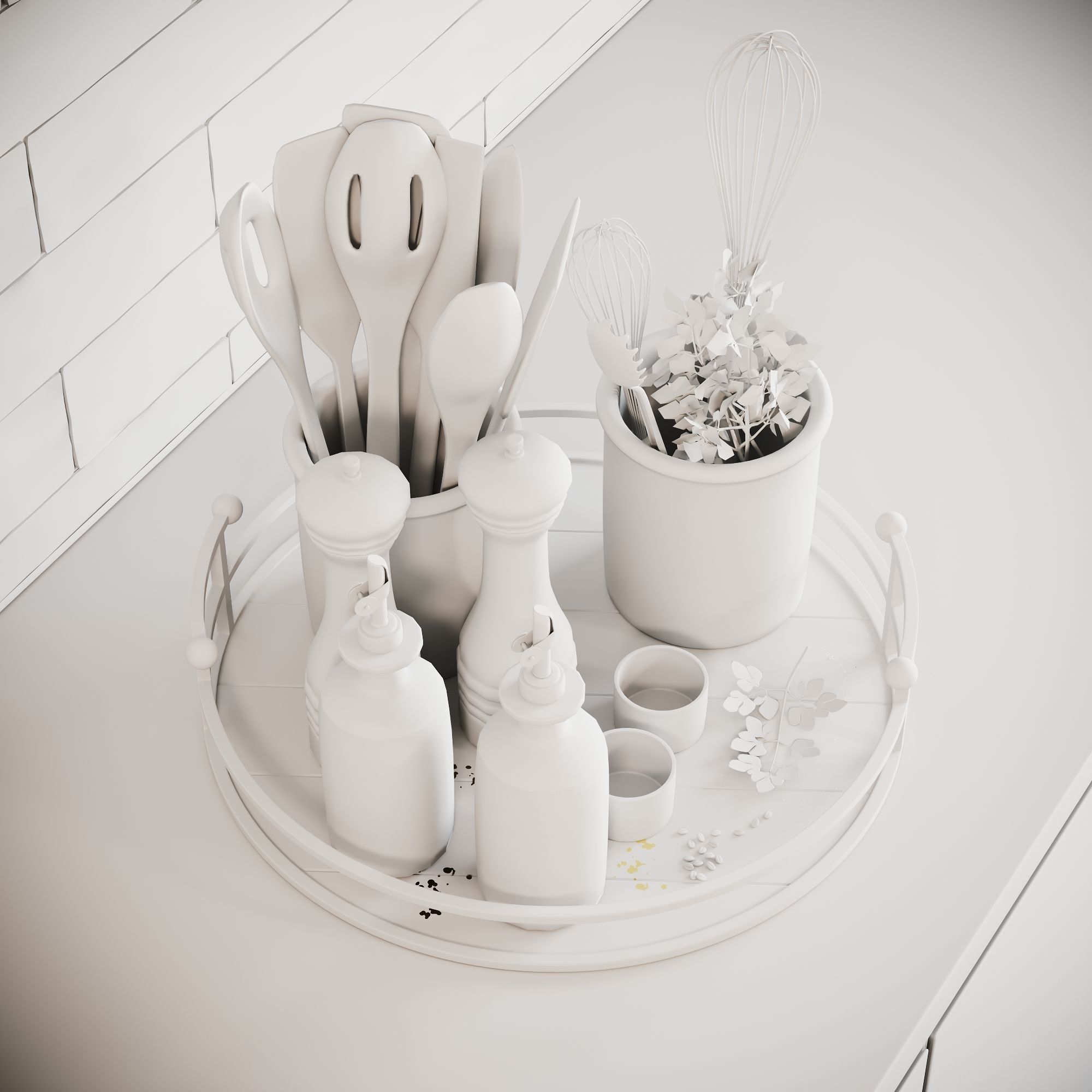 Kitchen Accessories SCENE Corona 3D model_11