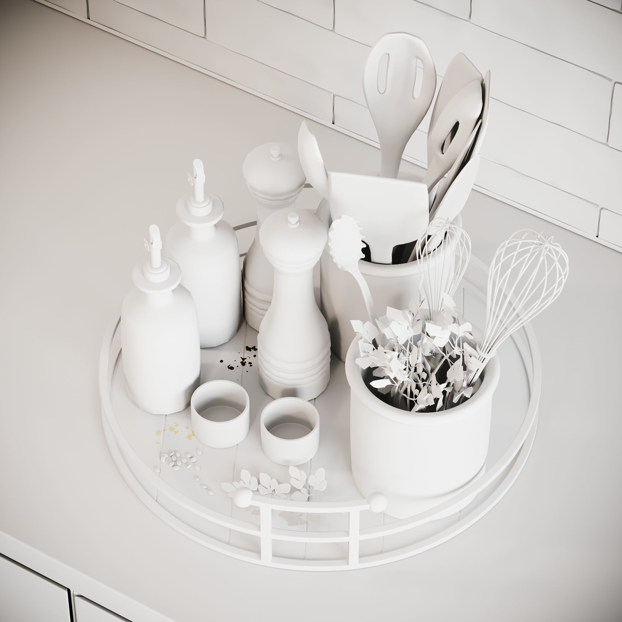 Kitchen Accessories SCENE Corona 3D model_13