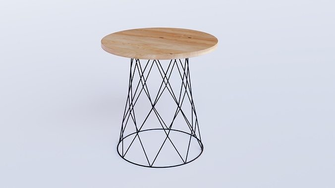 Jester Lamp Table Low-poly 3D model