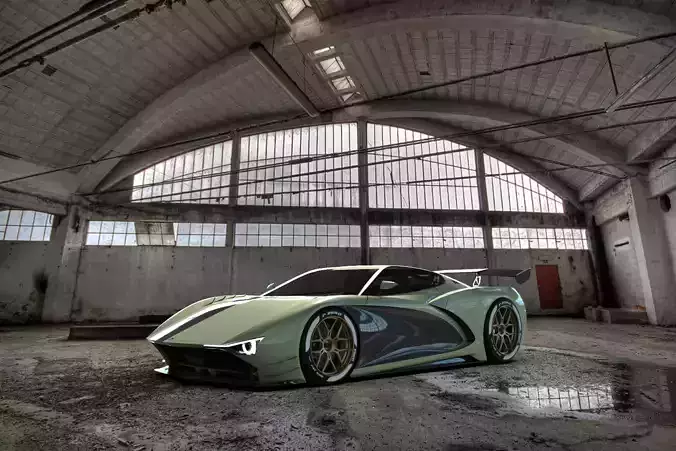 Vette Maco sport Gt Concept by CeGo 3D model