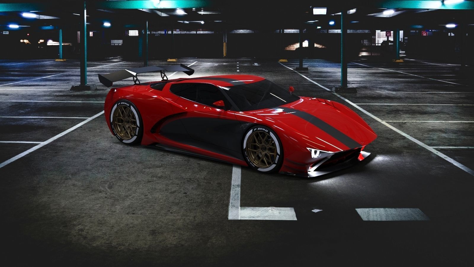 Vette Maco sport Gt Concept by CeGo 3D model_4