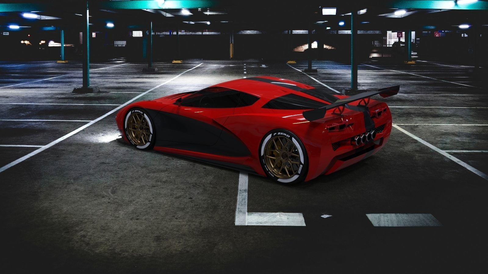 Vette Maco sport Gt Concept by CeGo 3D model_5