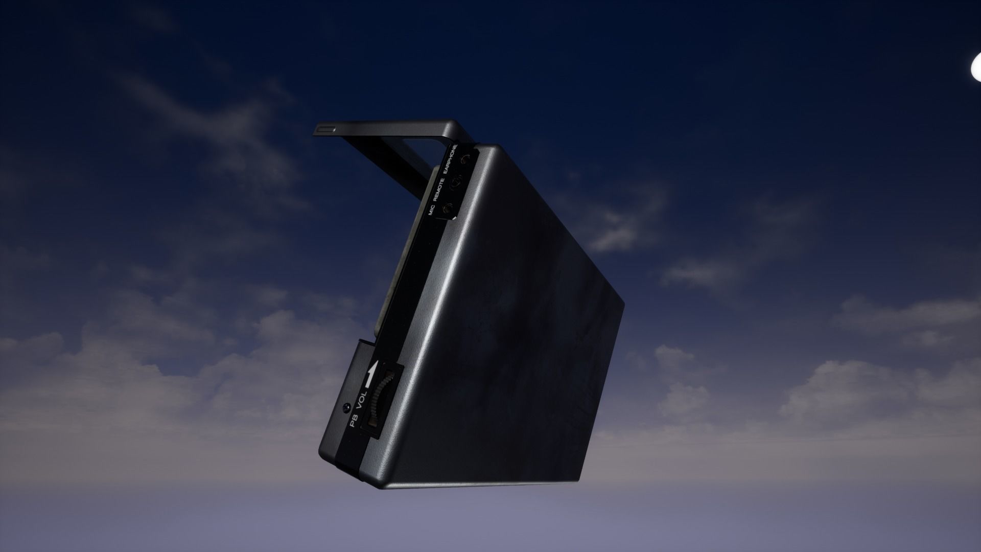 Old Tape Recorder - PBR Low-poly 3D model_2