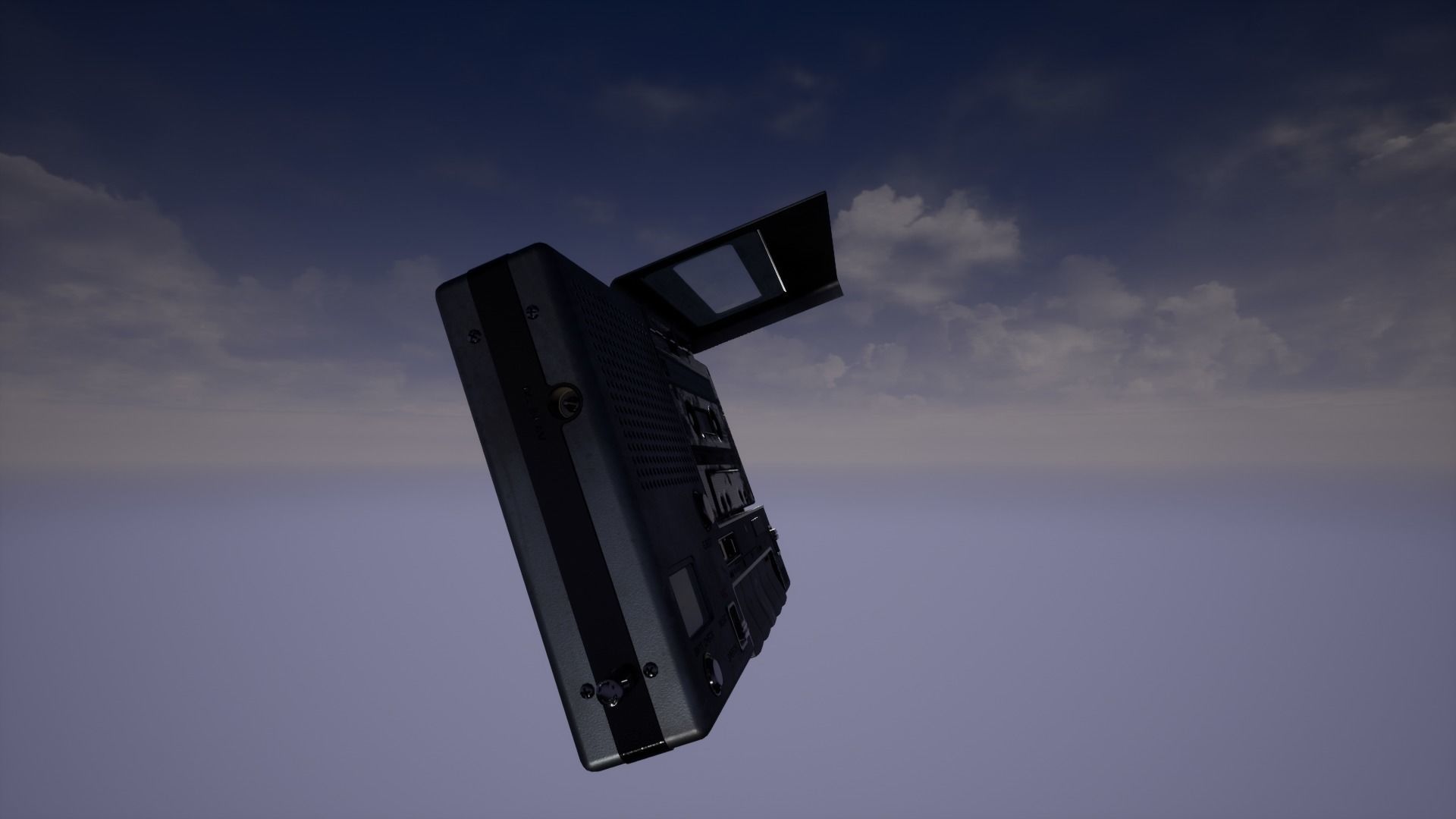 Old Tape Recorder - PBR Low-poly 3D model_3