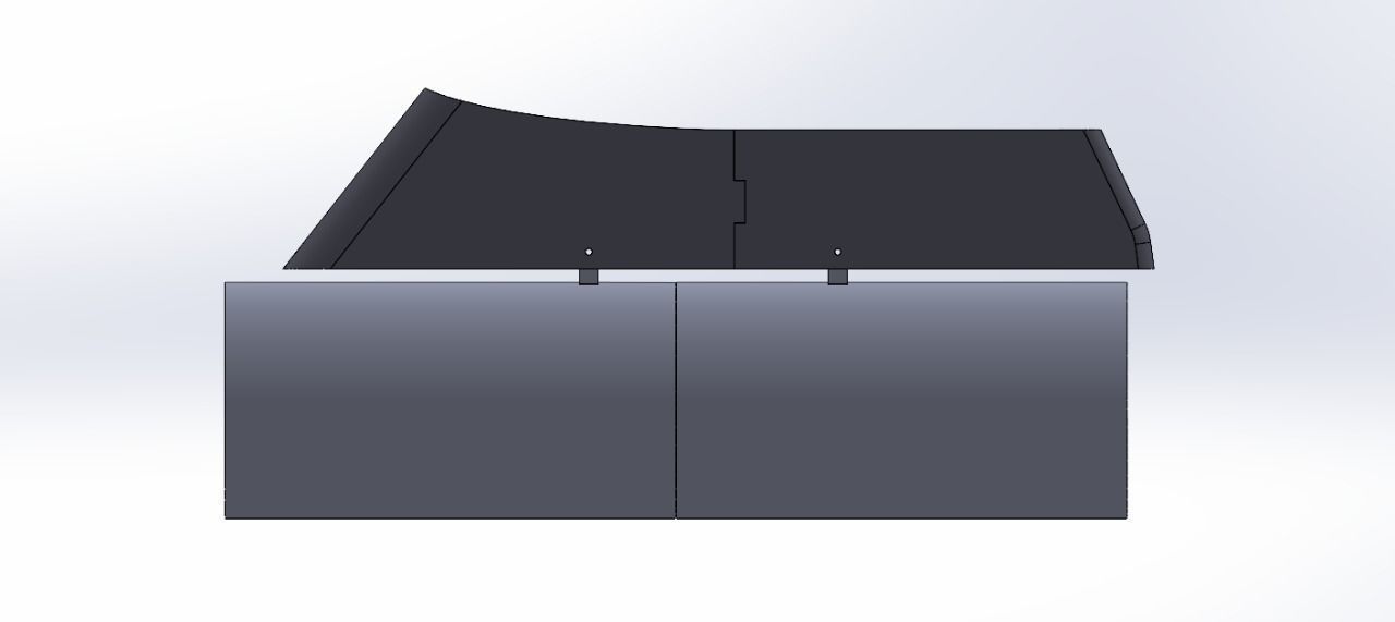 Rocket launcher Pod with Wing Pylon 3D print model_2