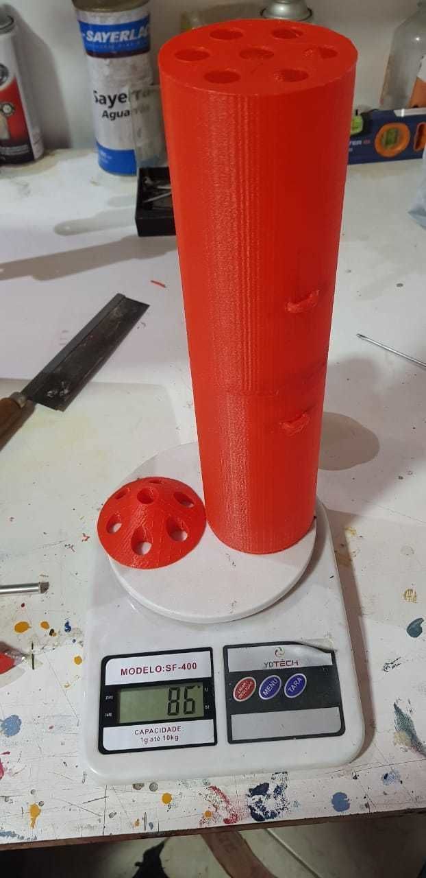Rocket launcher Pod with Wing Pylon 3D print model_1