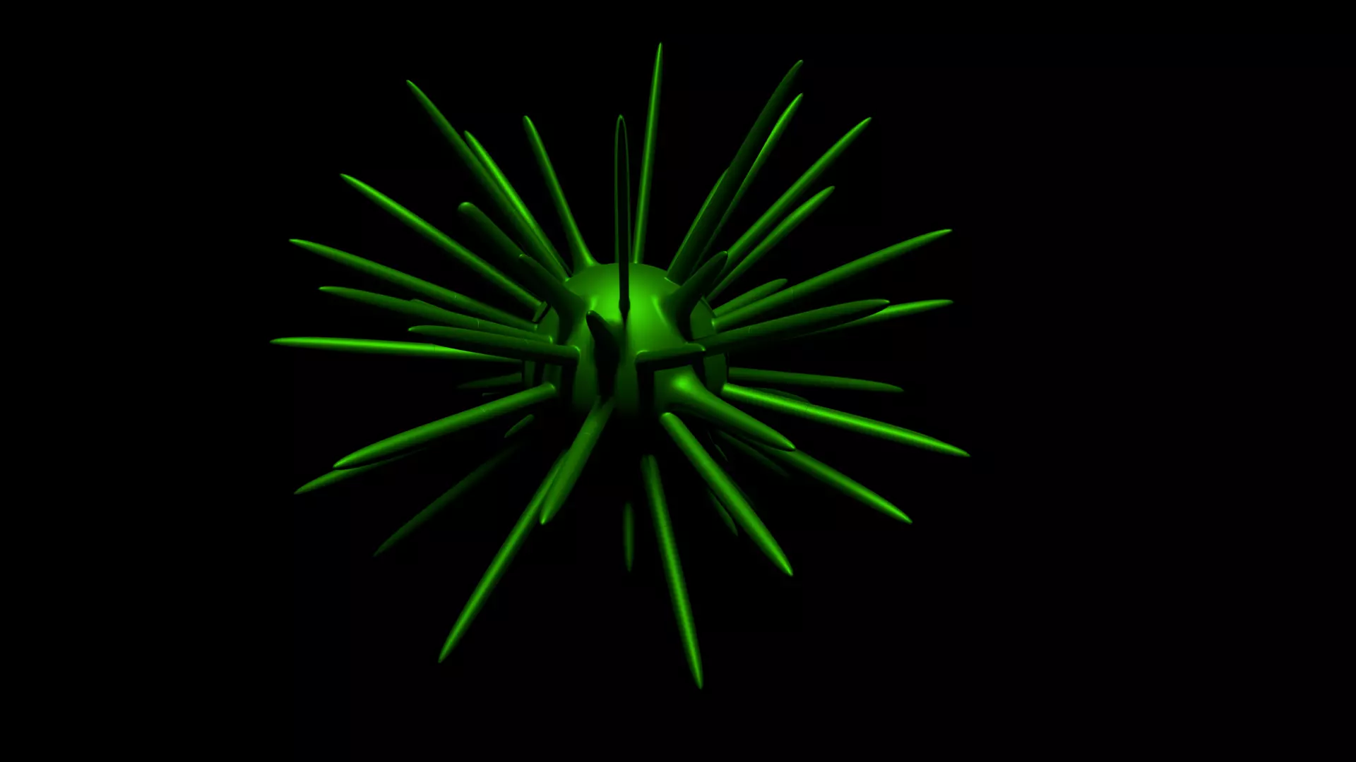 Covid-19 spike Low-poly 3D model_0