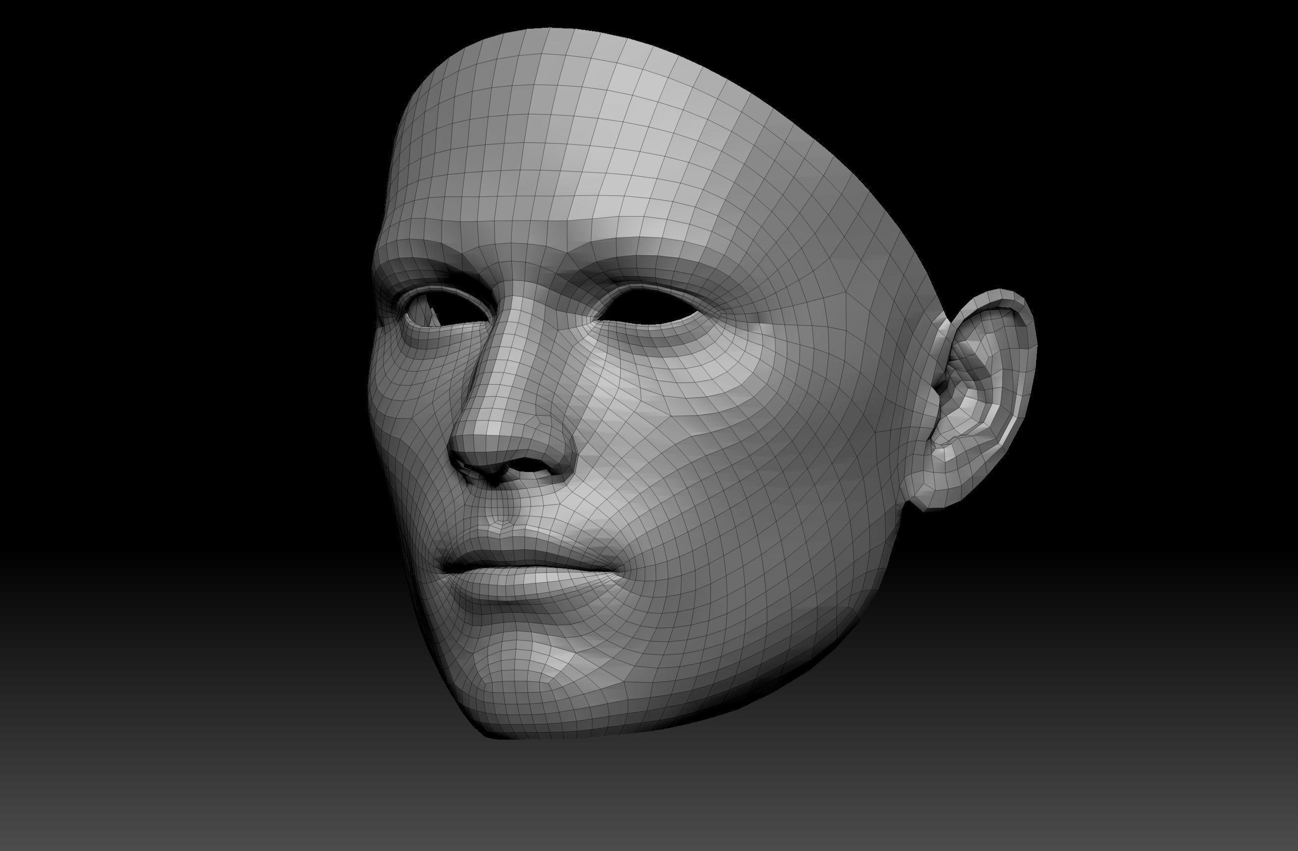 Body Parts BaseMeshes 3D model_8