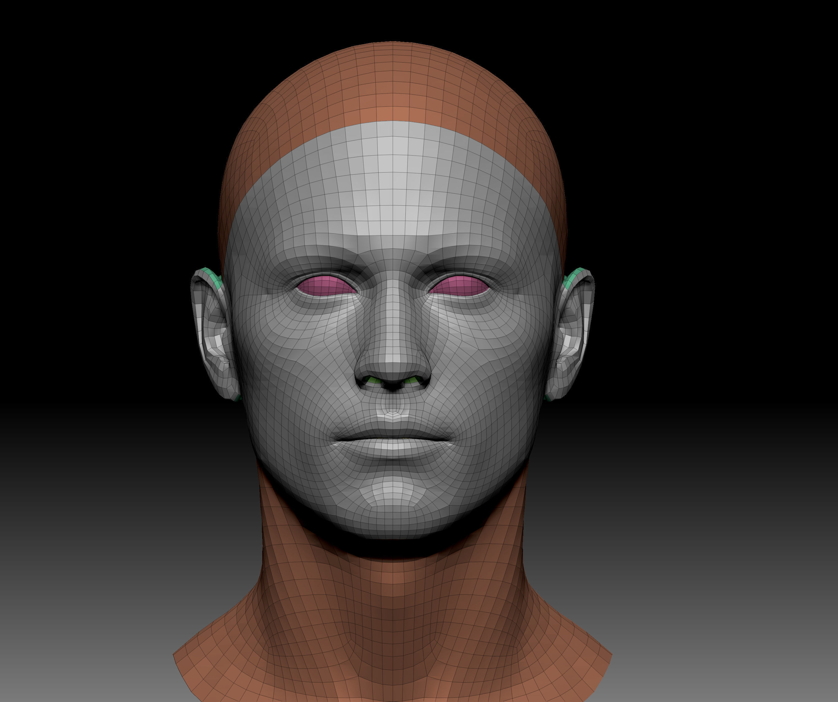 Body Parts BaseMeshes 3D model_5