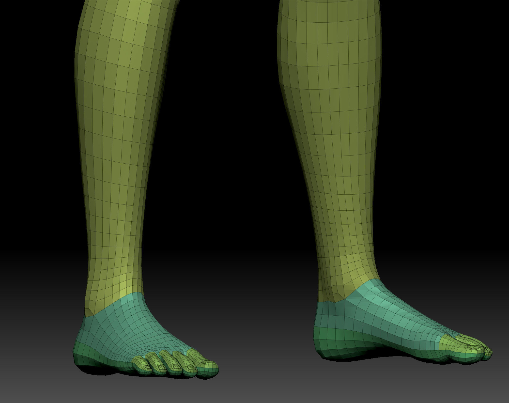 Body Parts BaseMeshes 3D model_17