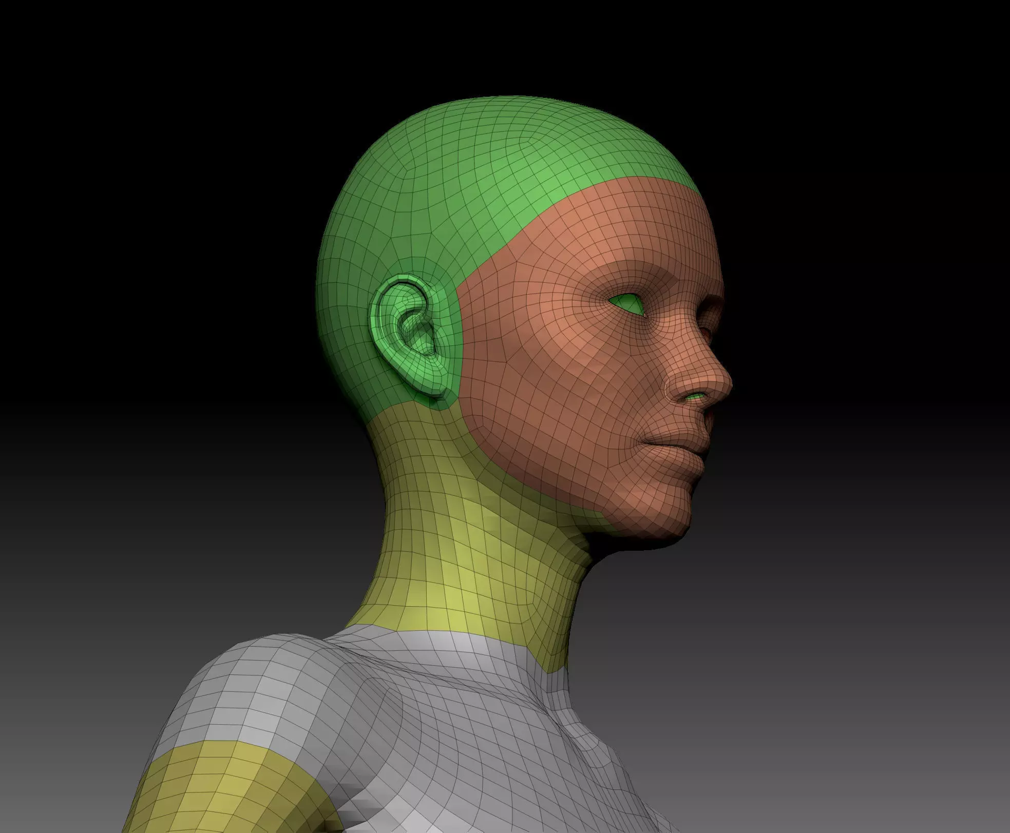 Body Parts BaseMeshes 3D model_0