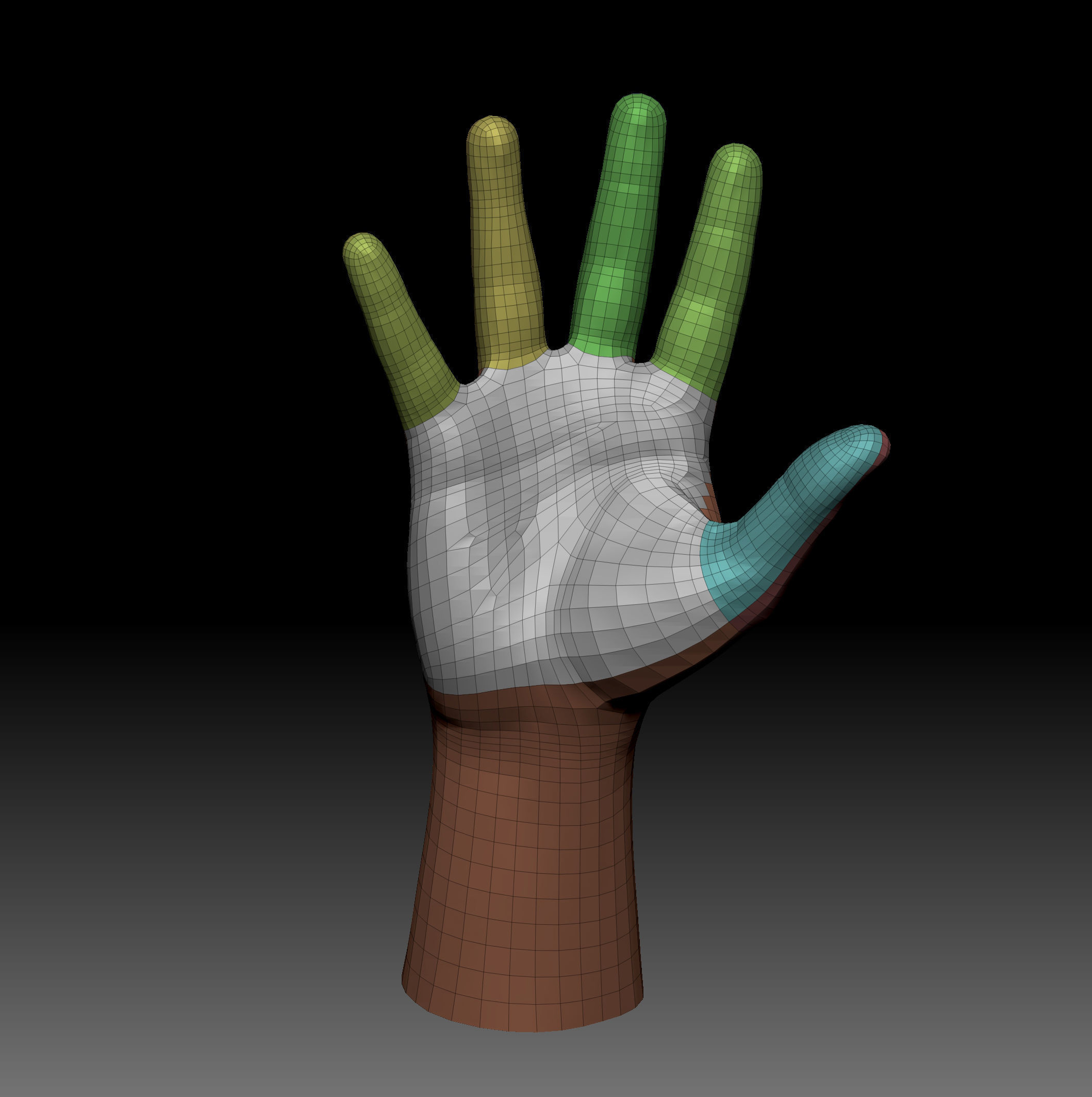 Body Parts BaseMeshes 3D model_4