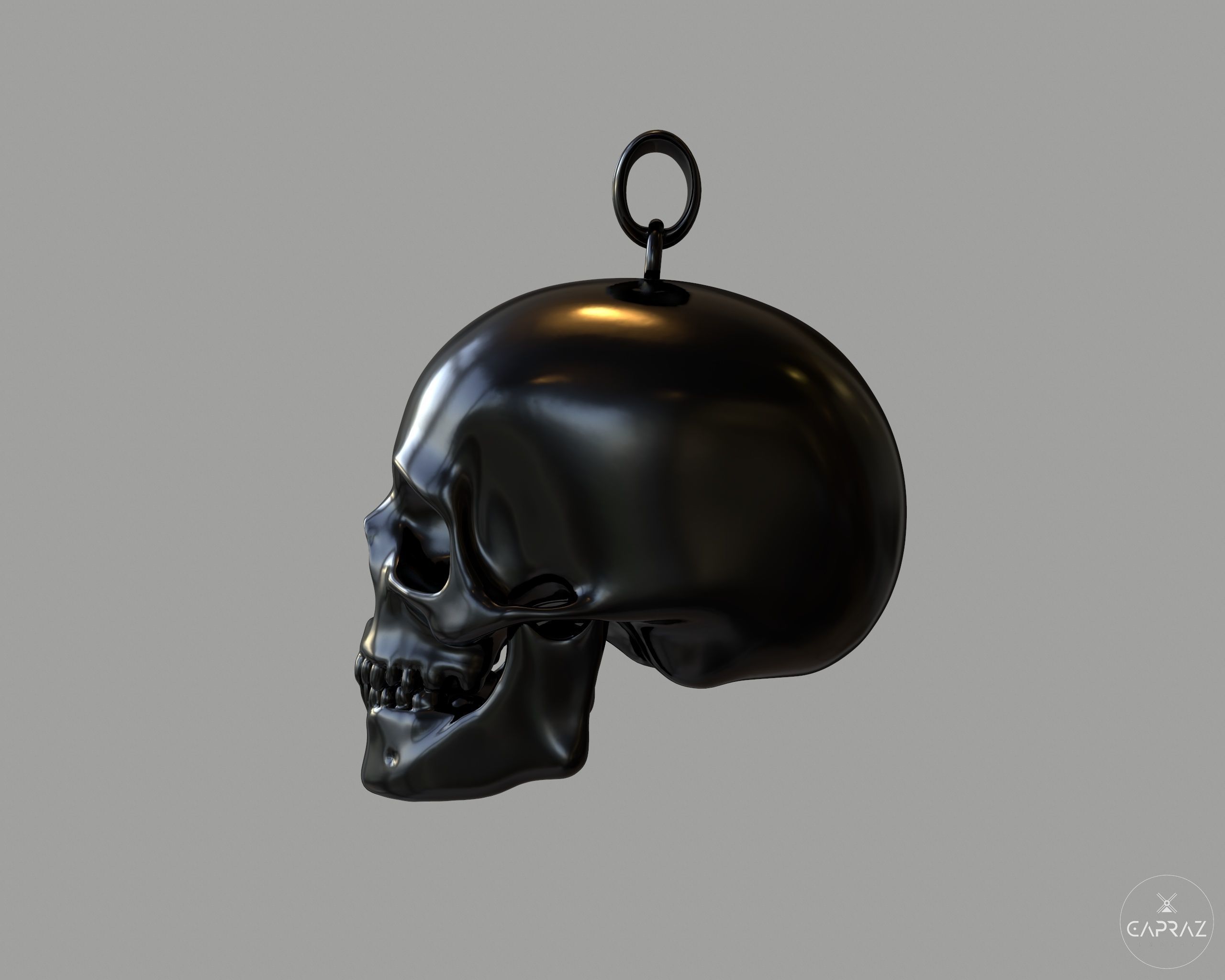 3D Printable Skull Neclace - rc 3D print model_13